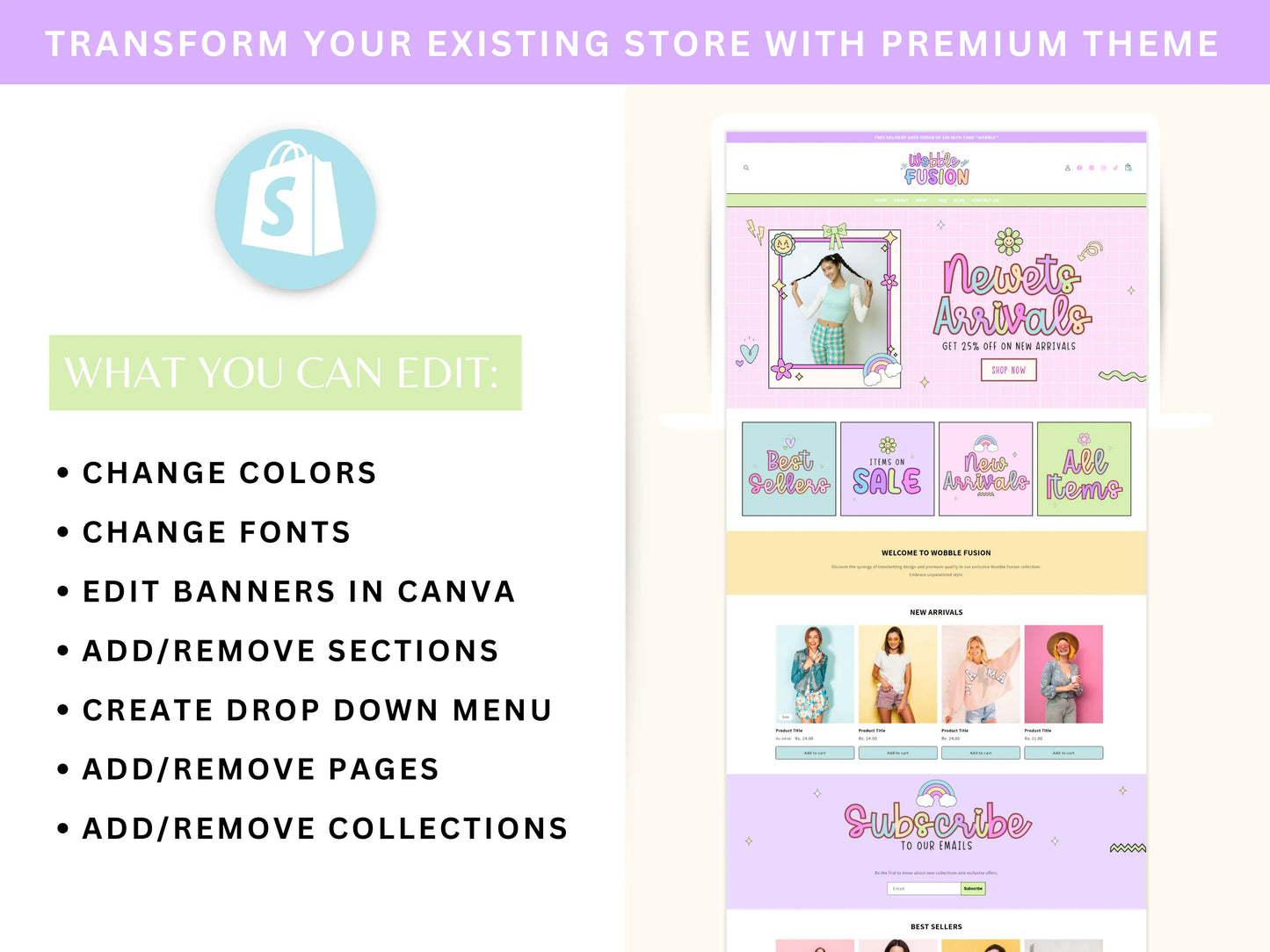 Pastel Shopify Theme - Advertfox
