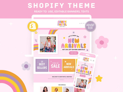 Pink Shopify Theme - Advertfox