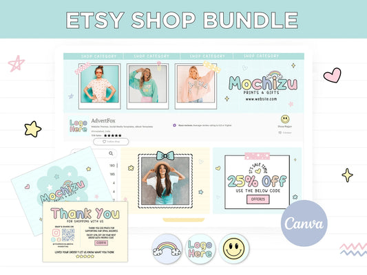 Pastel Etsy Shop Banner Template