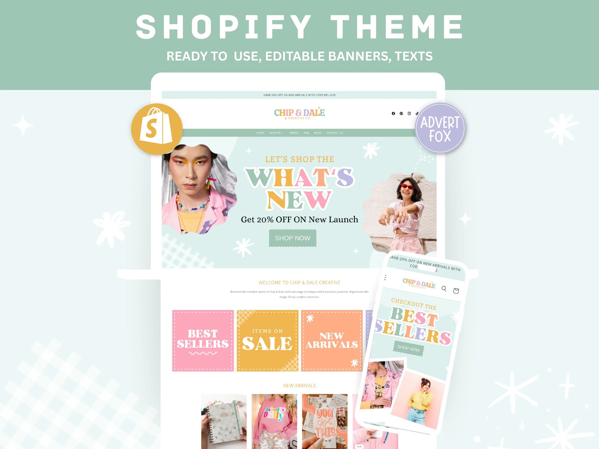 Pastel Shopify Theme - Advertfox
