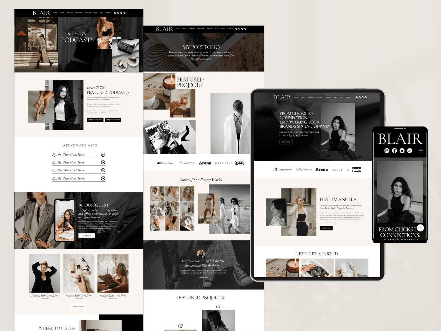 Bold Wix Website Template - Advertfox