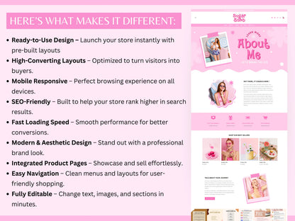 Pink Shopify Theme - Advertfox