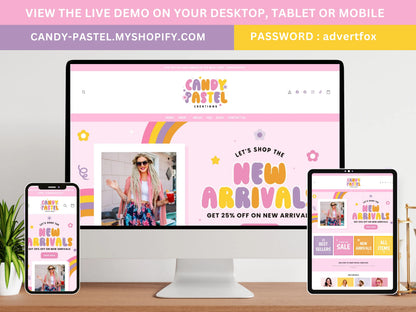 Pink Shopify Theme - Advertfox