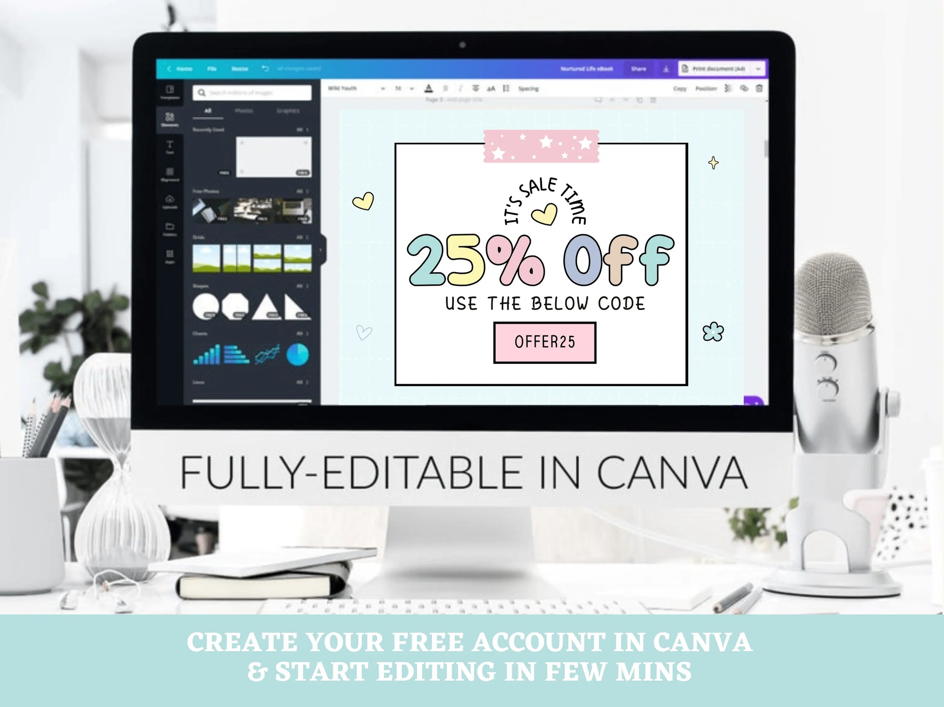 Pastel Etsy Shop Banner Template - Advertfox