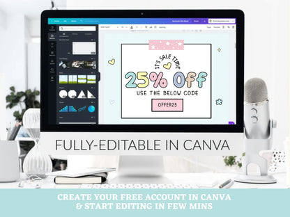 Pastel Etsy Shop Banner Template - Advertfox