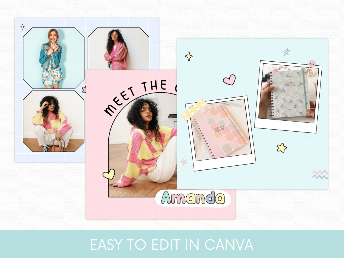 Pastel Instagram Template Bundle - Advertfox