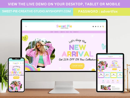 Purple Shopify Theme - Advertfox