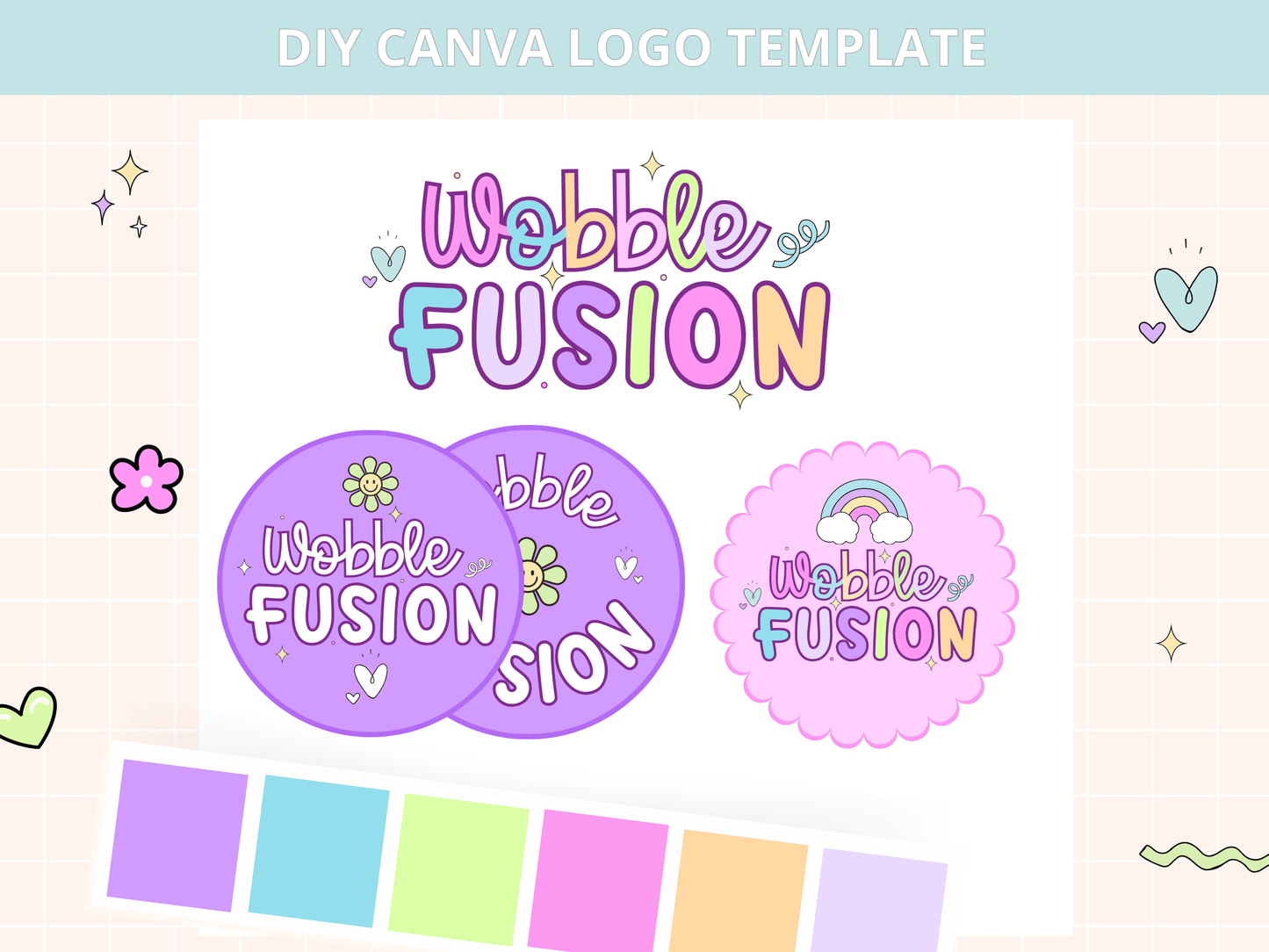 Wobble Fusion Logo Template