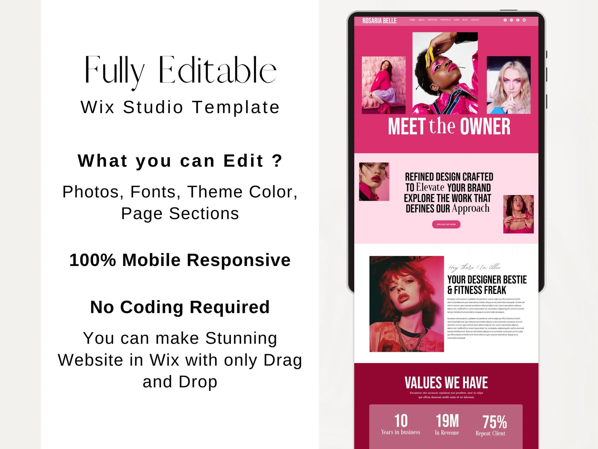 Luxury Wix Studio Website Template for Service Businesses - Advertfox