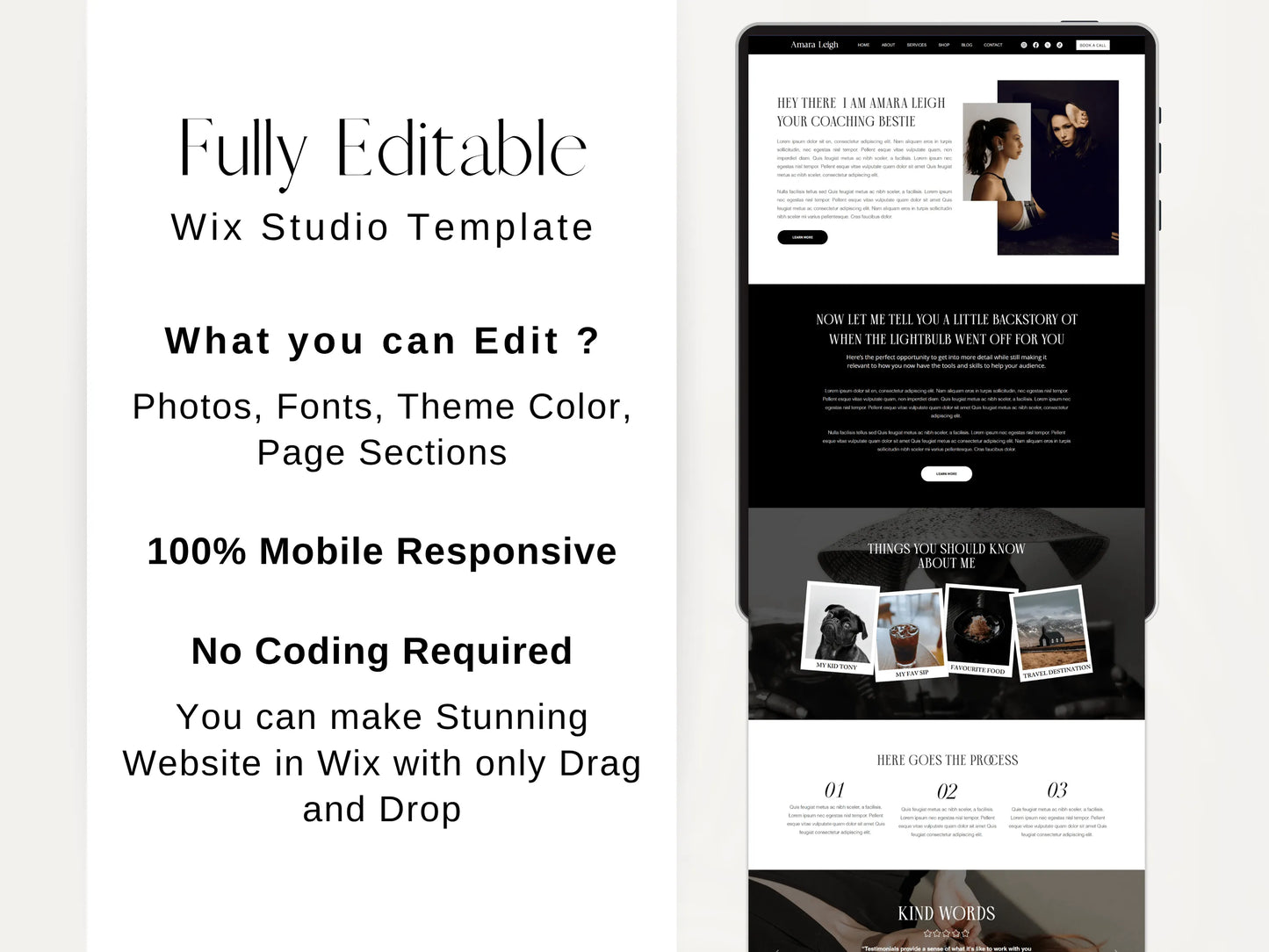 Professional Wix Website Template for Coaches & Consultants - Advertfox