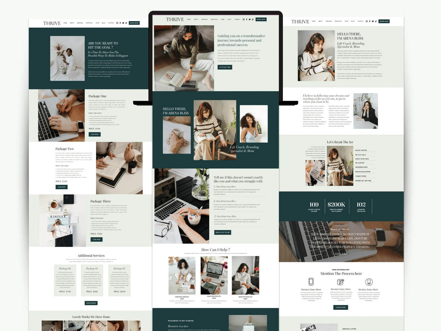 Premium Wix Website Template for Life Coaches - Advertfox