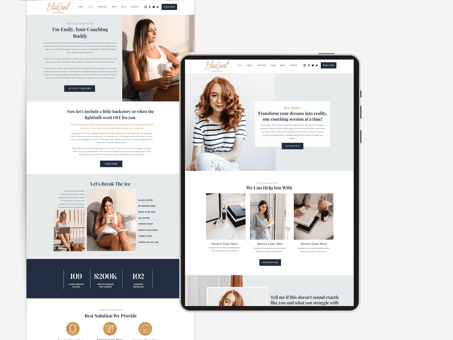 Wix Template For Coaches & Service Agency - Advertfox