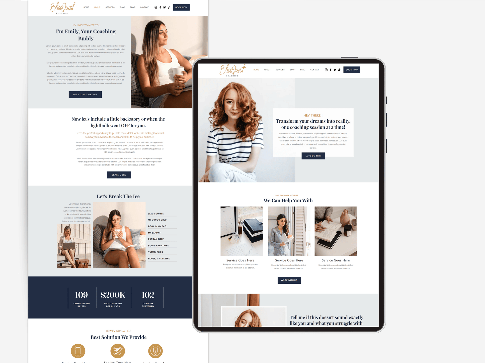 Wix Template For Coaches & Service Agency - Advertfox
