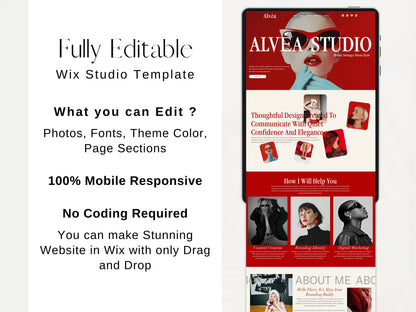 Bold Wix Studio Landing Page Template for Creatives - Advertfox
