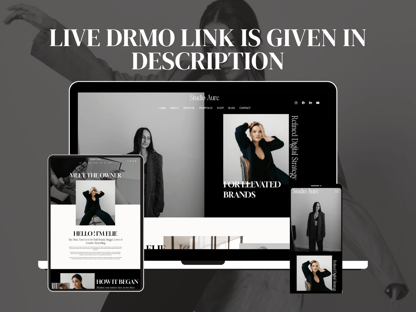 Elegant Wix Studio Website Template