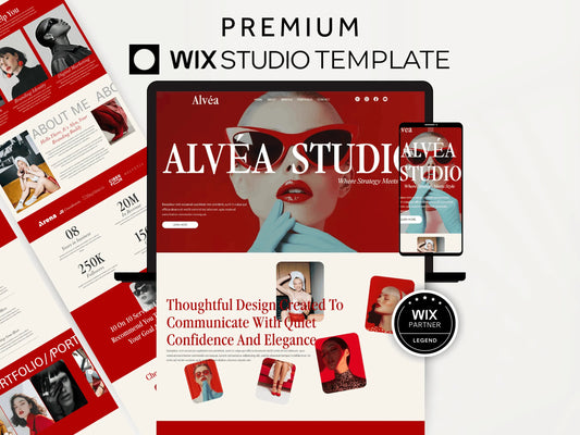 Bold Wix Studio Landing Page Template for Creatives - Advertfox