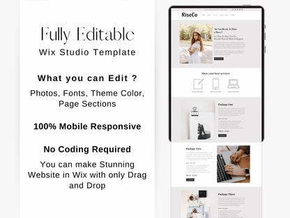 Coaching Wix Website Template - Advertfox