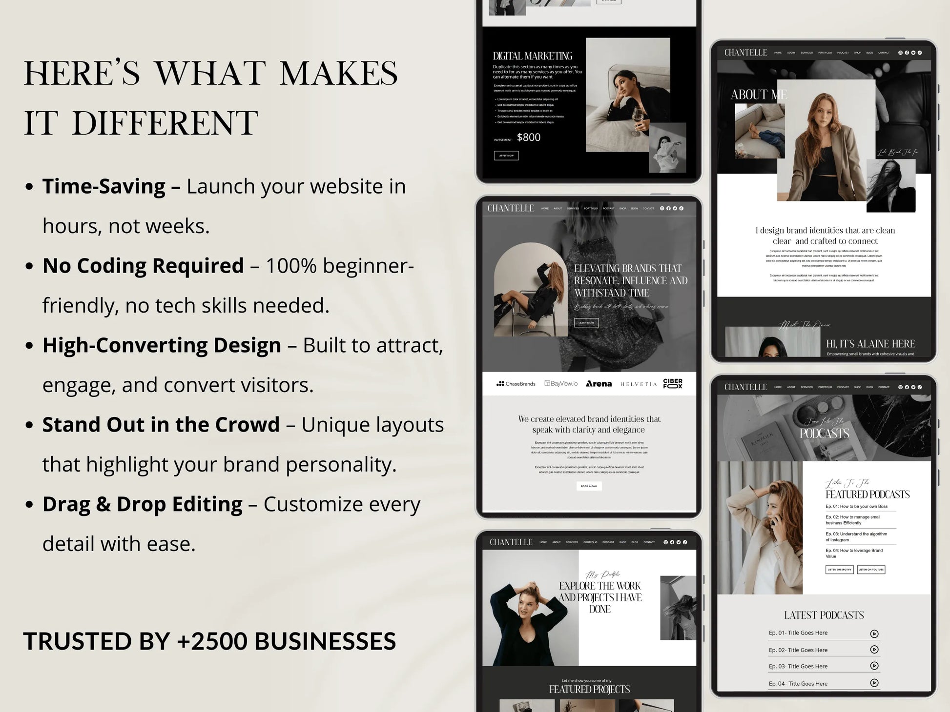 Elegant Wix Website Template for Creative Agencies - Advertfox