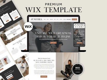 Modern Wix Website Template for Coaches & Agencies - Advertfox