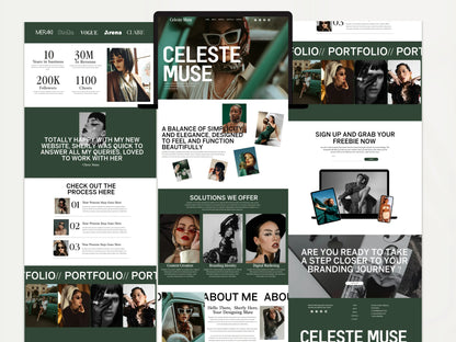Bold One Page Wix Studio Website Template