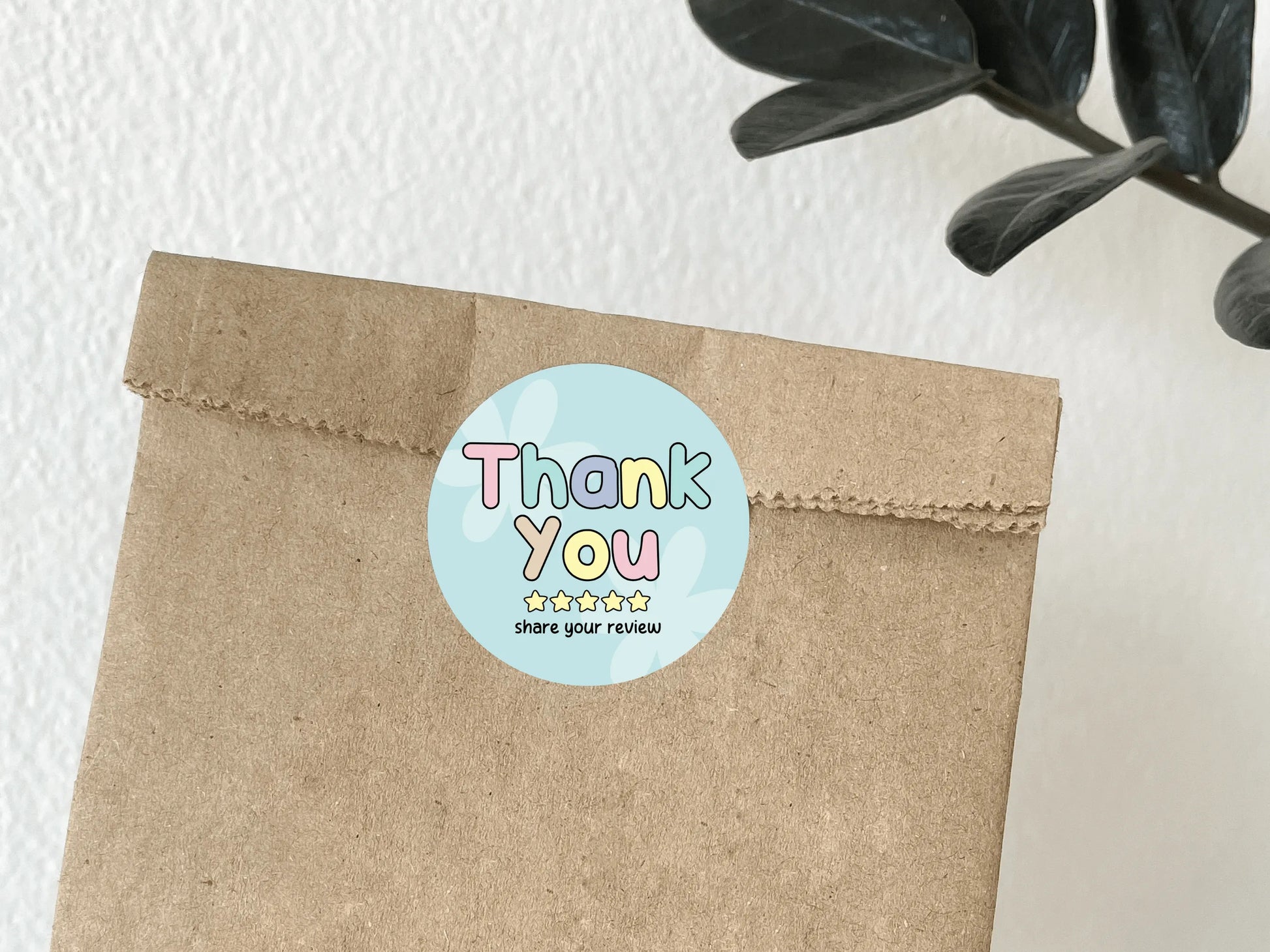 Pastel Packaging Sticker Template - Advertfox