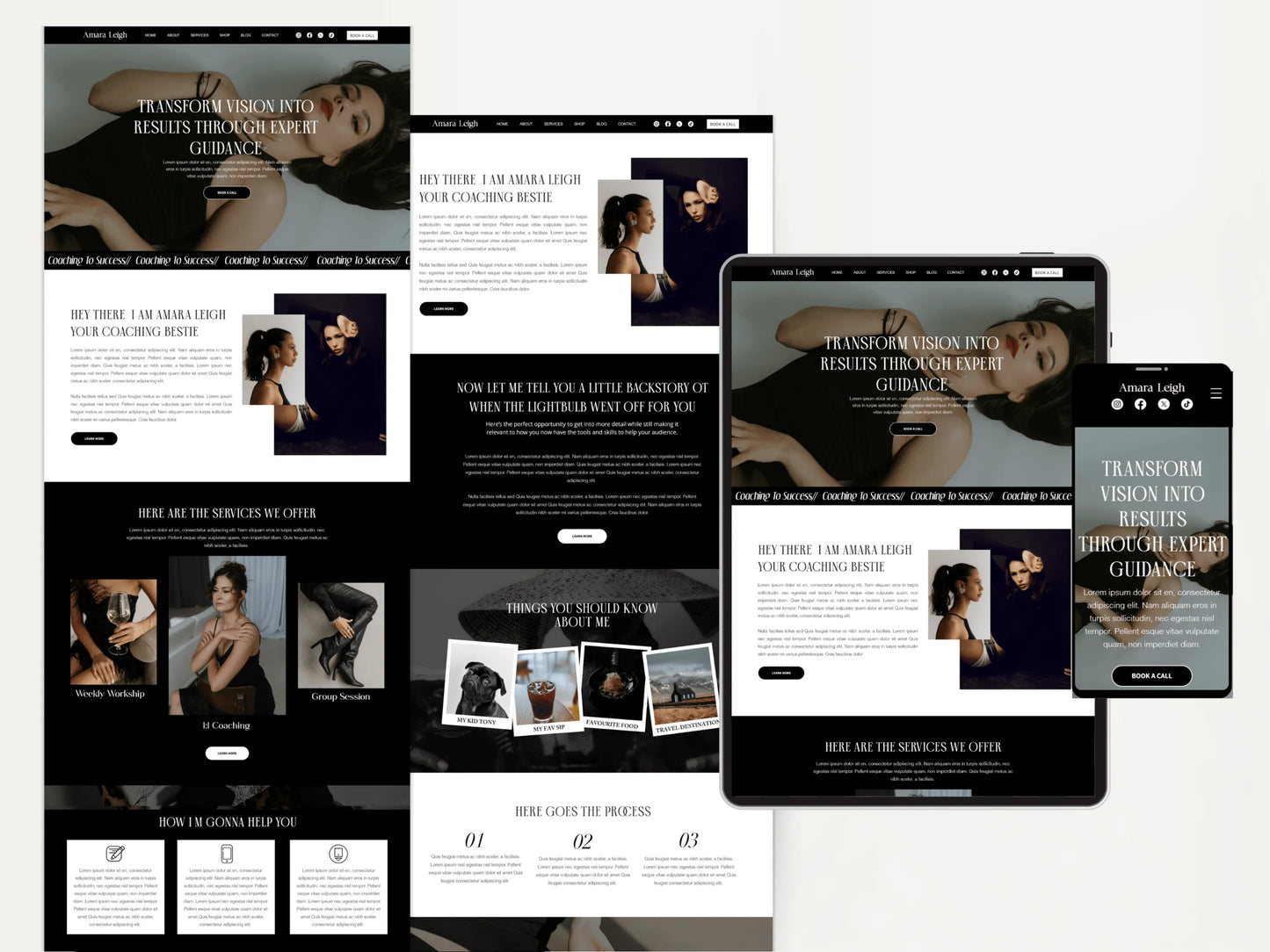 Professional Wix Website Template for Coaches & Consultants - Advertfox