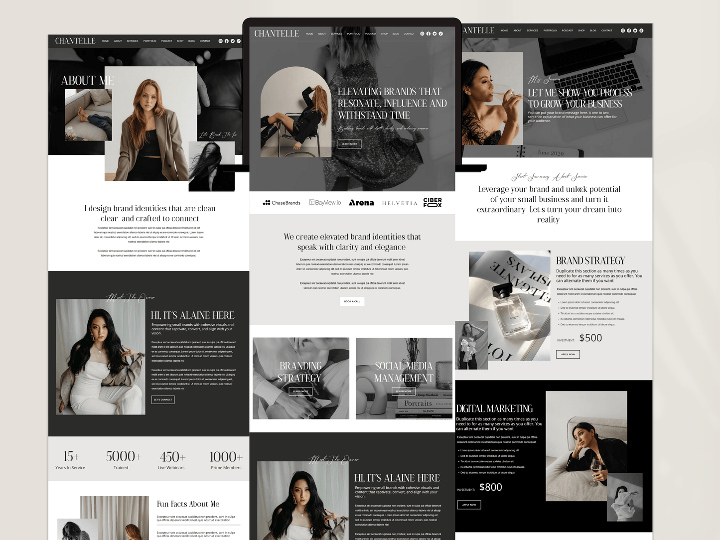 Life Coach Wix Website Template