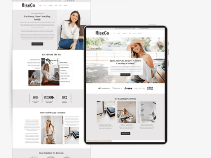 Coaching Wix Website Template - Advertfox