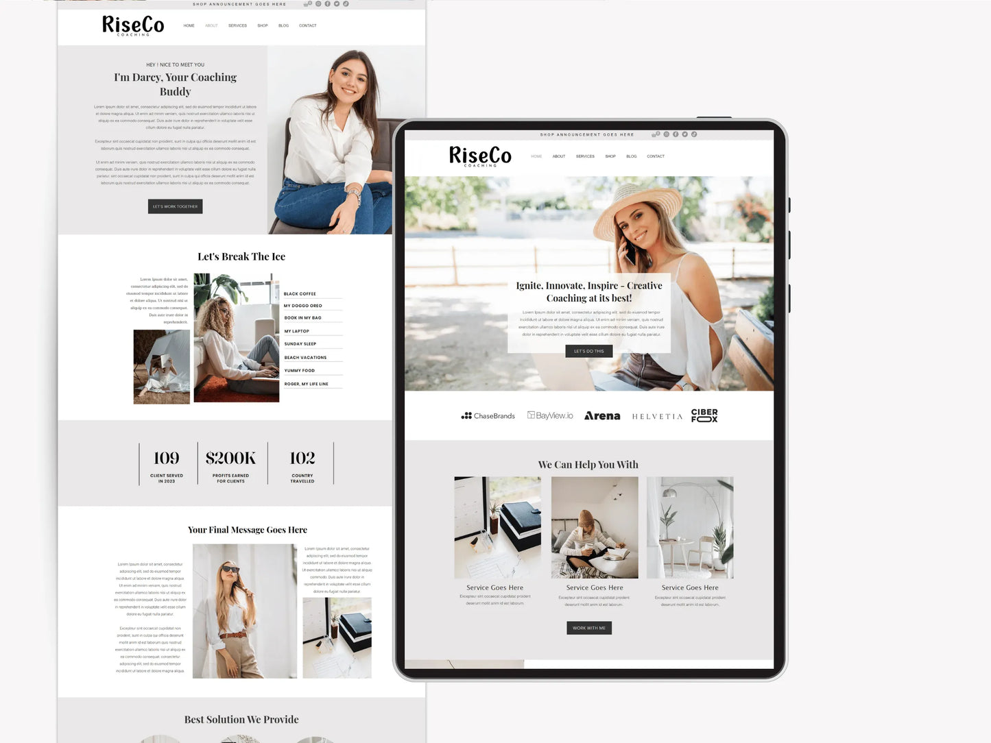 Wix Website Template for Coaches & Consultants - Advertfox