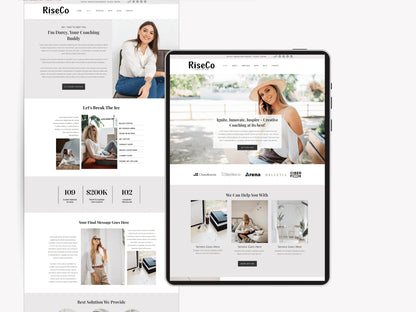 Wix Website Template for Coaches & Consultants - Advertfox