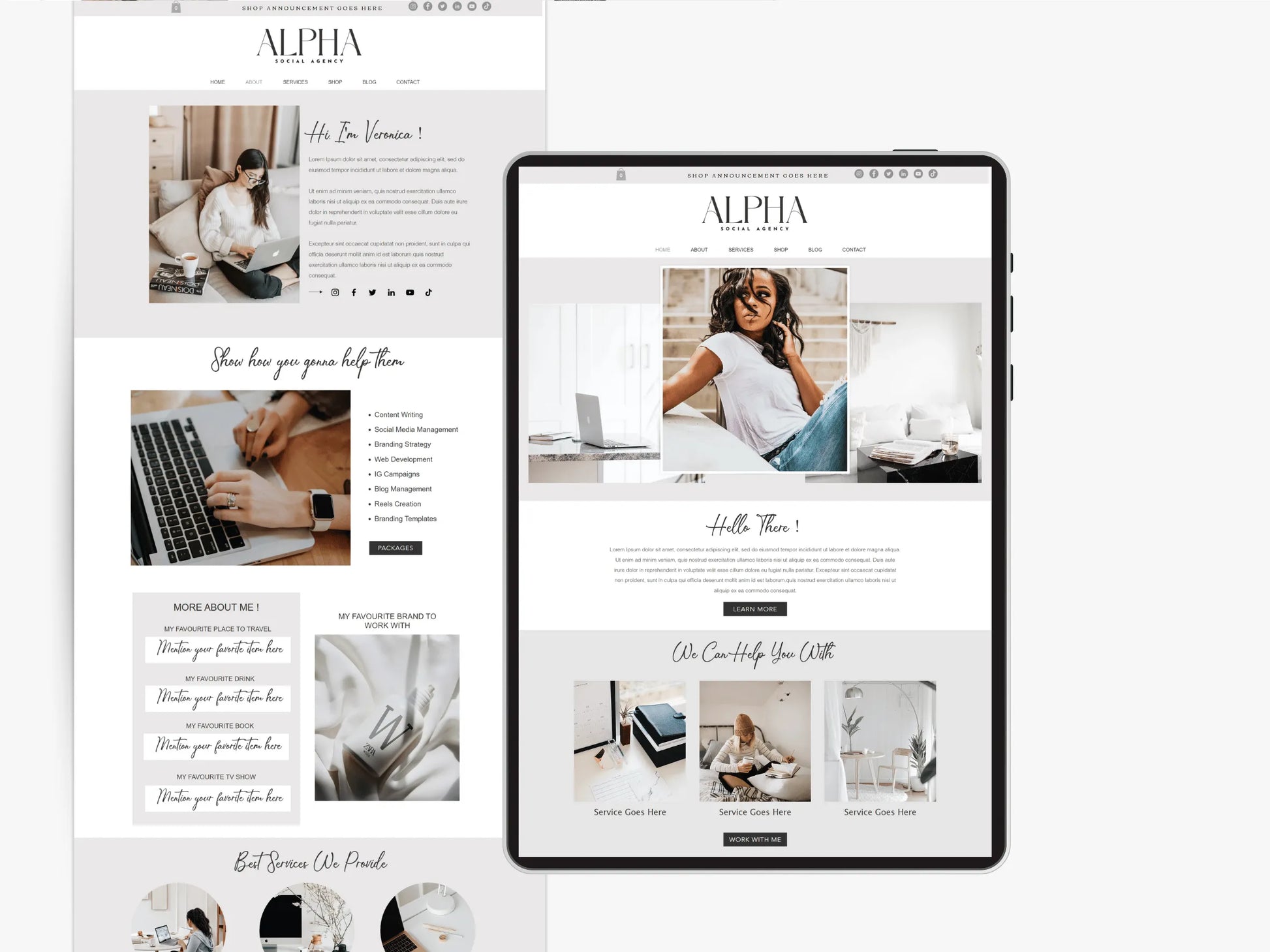Wix Website Template for Coaches & Service Agency - Advertfox
