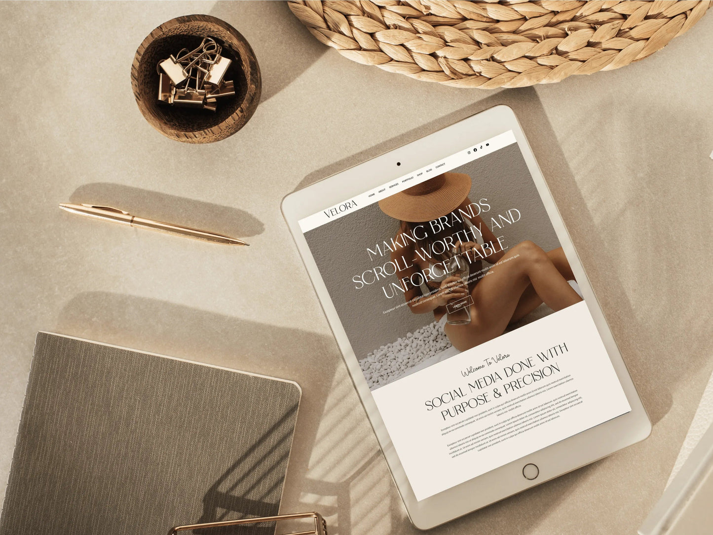 Modern Wix Studio Website Template for Social Media Manager - Advertfox