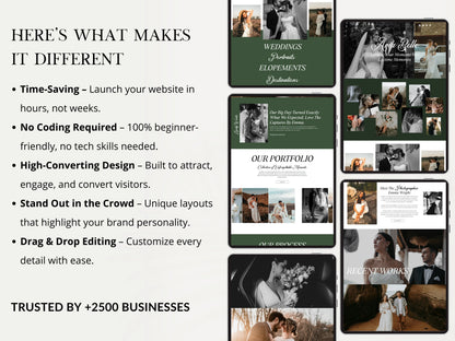 Wix Studio Website Template for Wedding Photographer - Advertfox