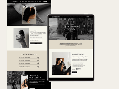 Luxury Wix Website For Brand Manager - Advertfox