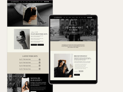 Luxury Wix Website Template for Creatives, Brand Managers - Advertfox