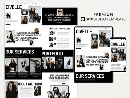 Modern Wix Studio Landing Page Template - Advertfox