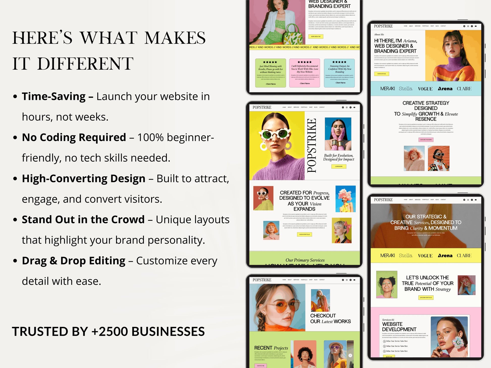 Modern Colorful Wix Studio Website Template for Creative Agency - Advertfox