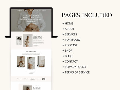 Premium Wix Website Template For Brand Agency