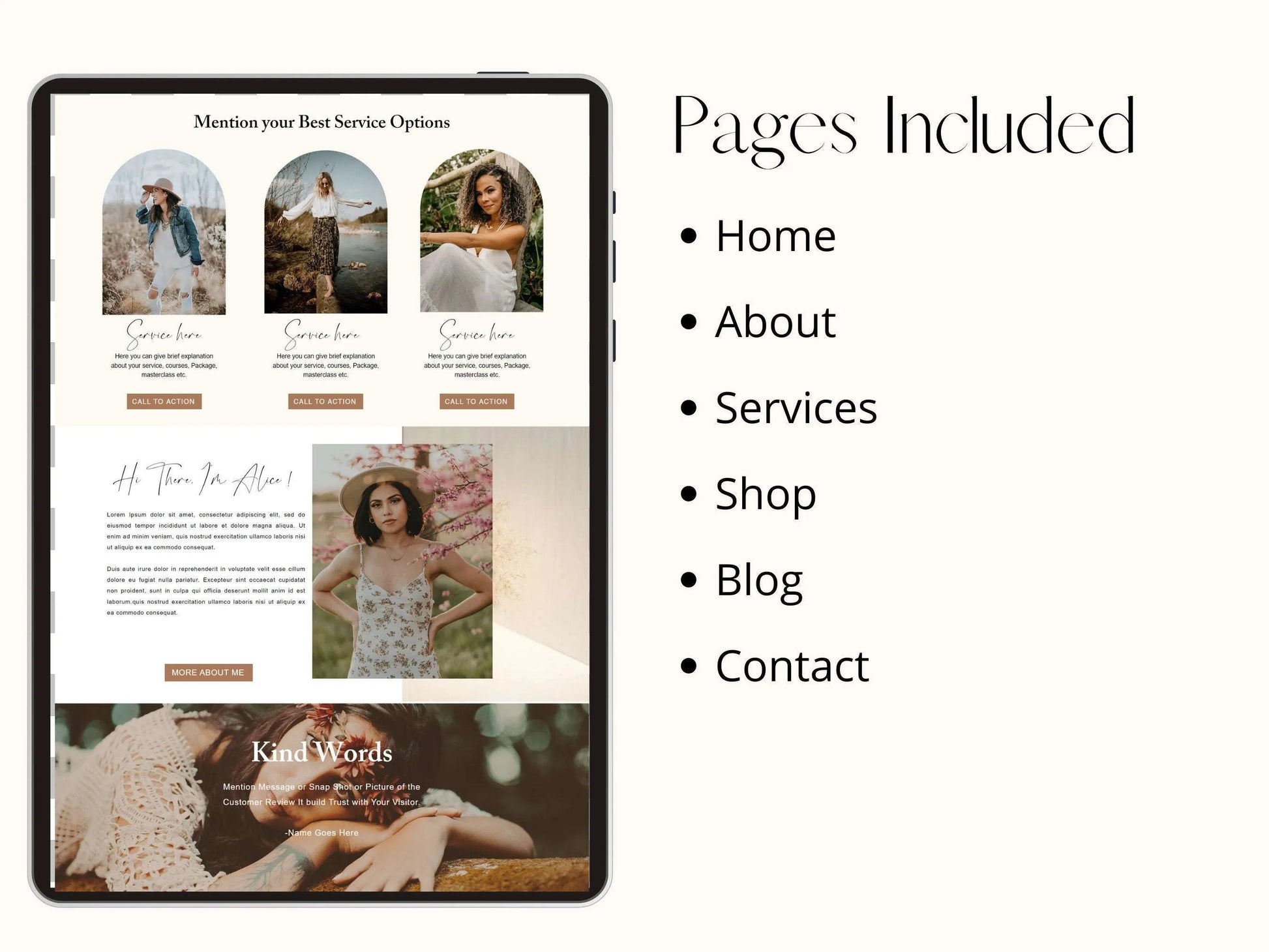 Wix Website Template for Life Coaches - Advertfox