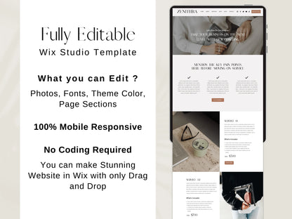 Modern Wix Website Template for Coaches & Agencies - Advertfox