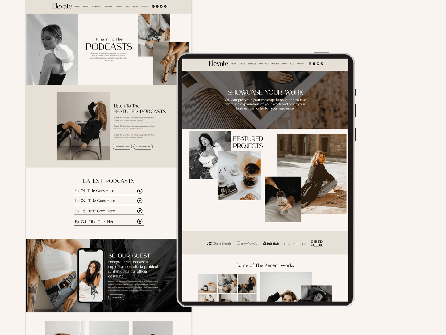 Premium Wix Website Template - Advertfox