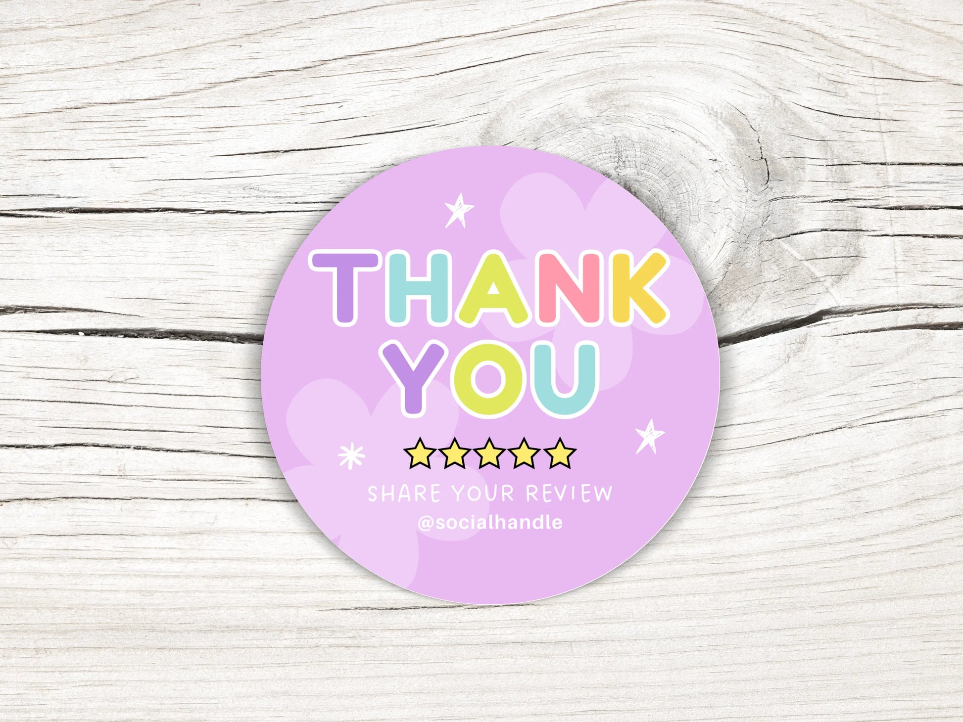 Purple Packaging Sticker Template - Advertfox