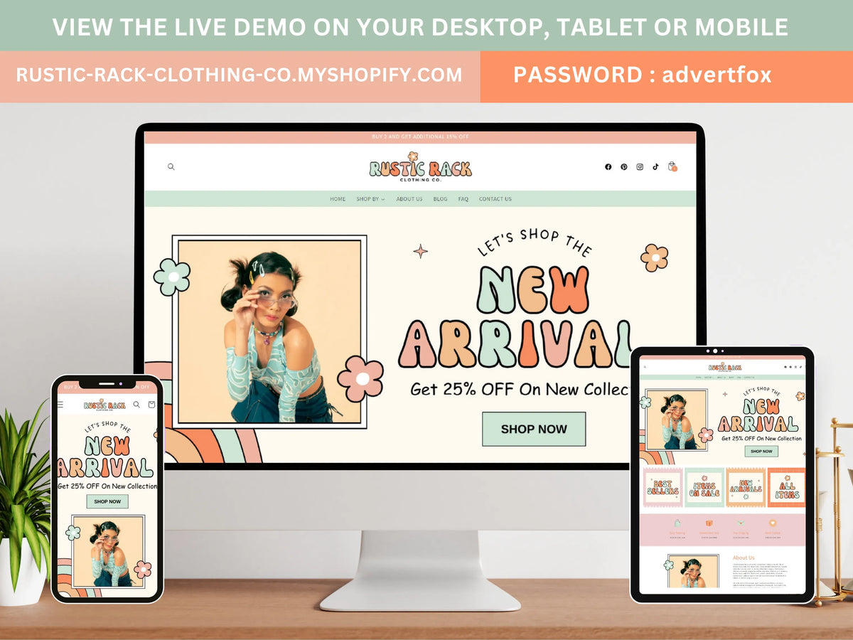 Retro Shopify Theme - Advertfox