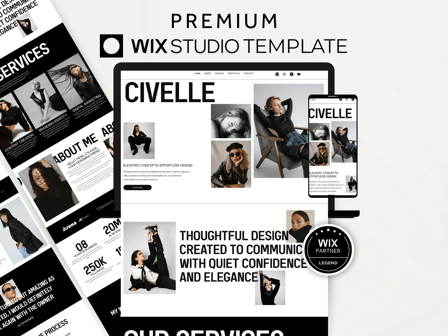 Modern Wix Studio Landing Page Template - Advertfox
