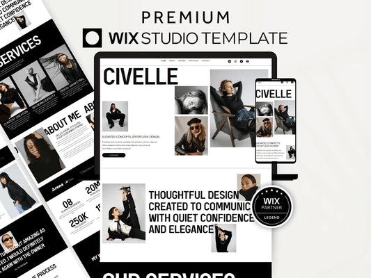 Modern Wix Studio Landing Page Template - Advertfox