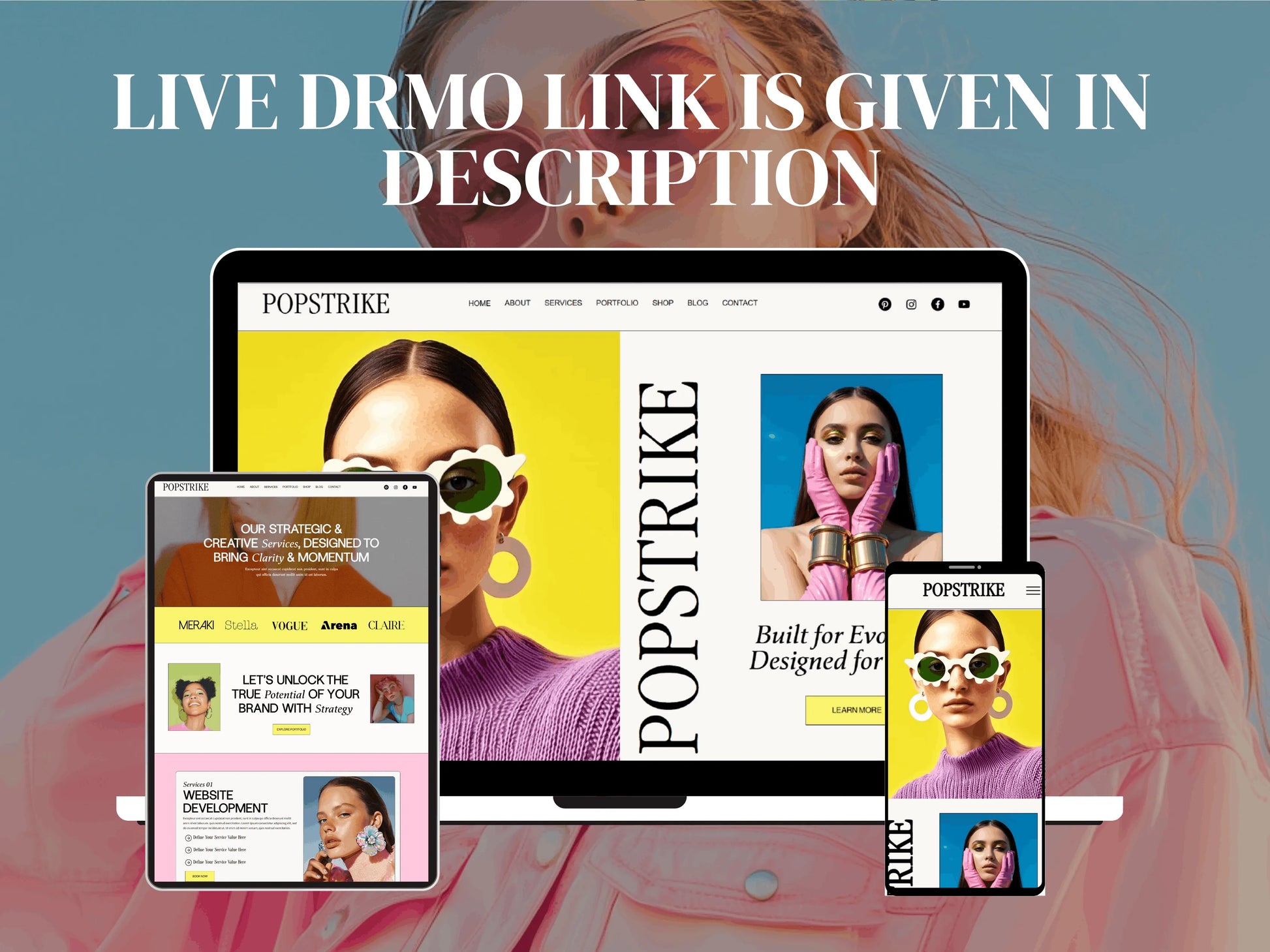 Modern Colorful Wix Studio Website Template for Creative Agency - Advertfox