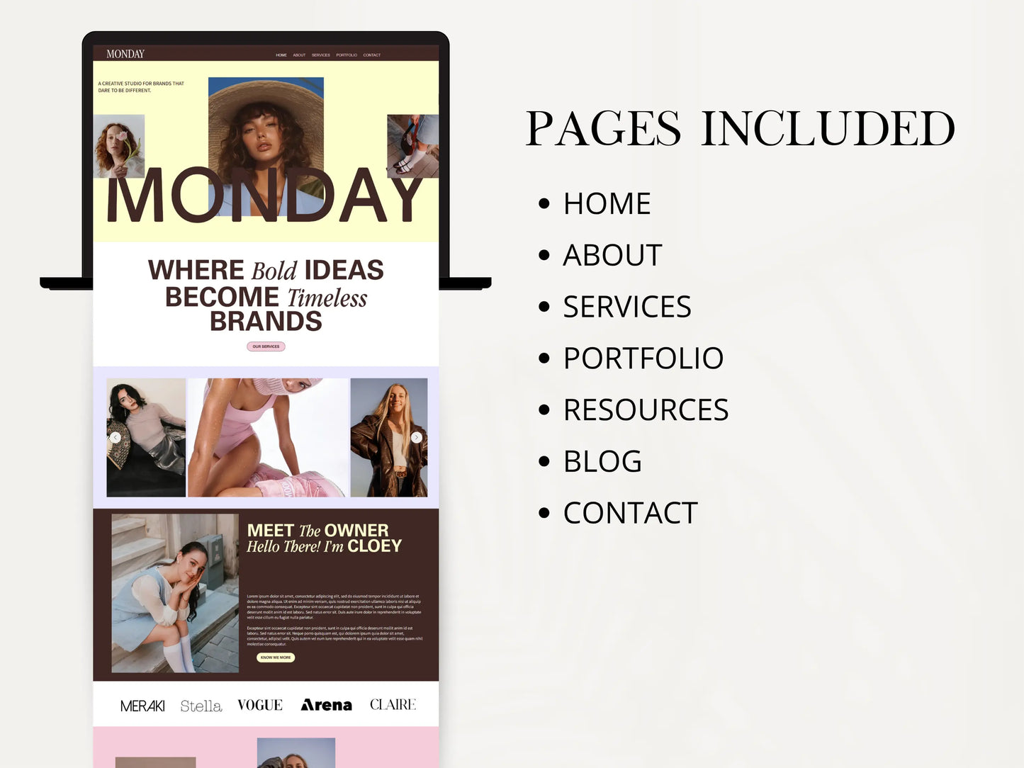 Wix Studio Website Template for Creative Agency