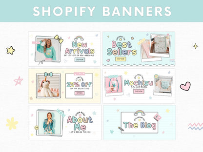 Pastel Shopify Store Banners - Advertfox