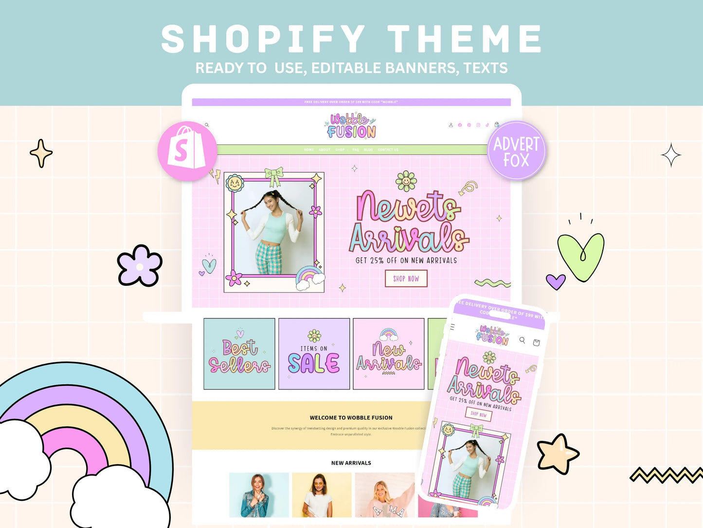 Pastel Shopify Theme - Advertfox