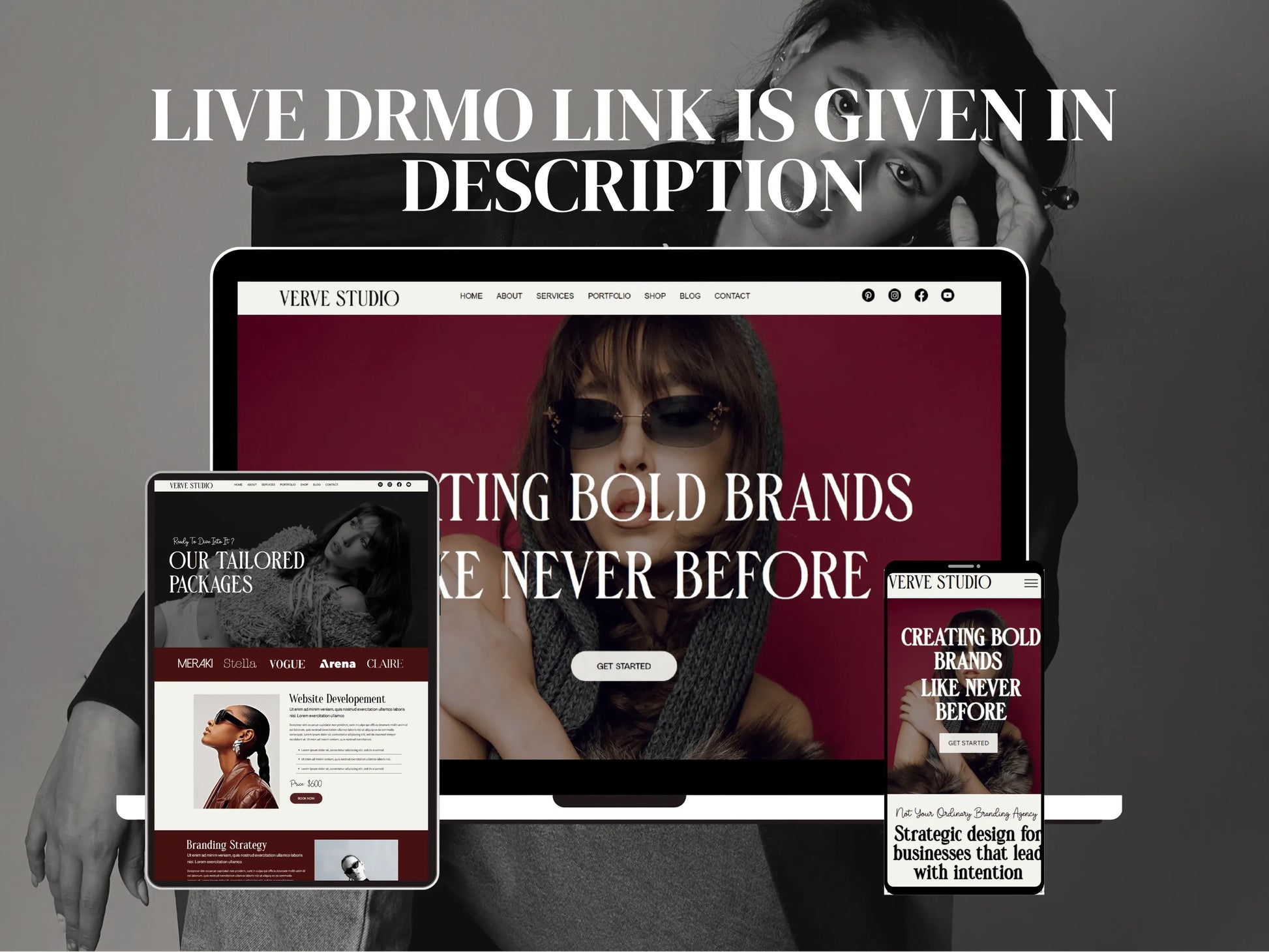 Bold Wix Studio Website Template for Coaches & Brand Agency - Advertfox